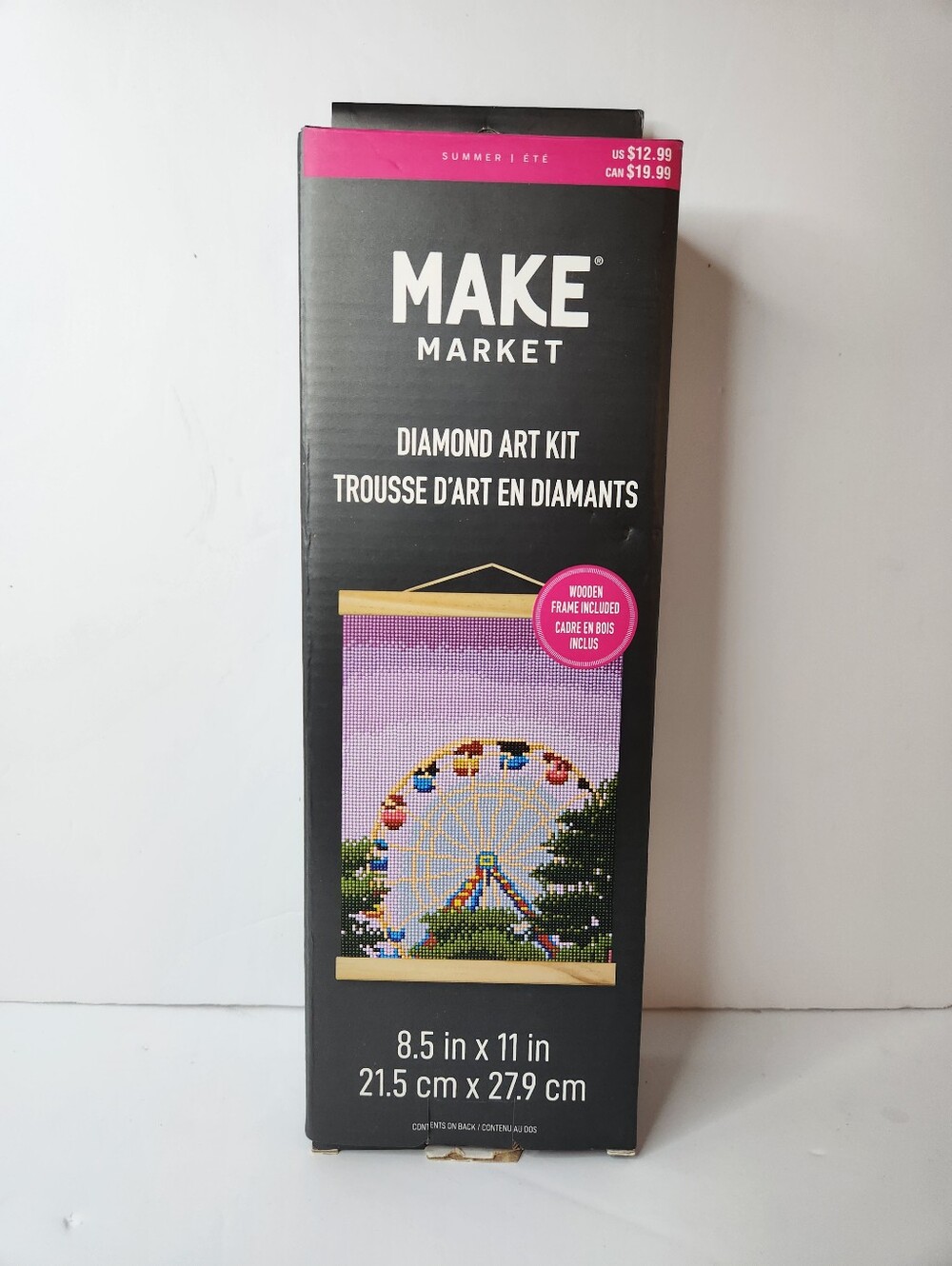 Make Market Pink Ferris Wheel Diamond Art Kit
